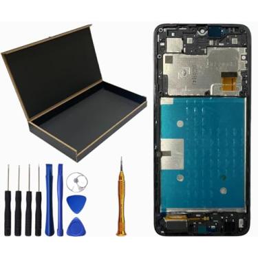 Imagem de SECRETIGER Tela LCD (pantalla) Montagem digitalizador sensível ao toque com moldura de substituição para TCL 40XE 40 XE/TCL 40X 40 X T609SPP T609DL T609M 6,6 polegadas