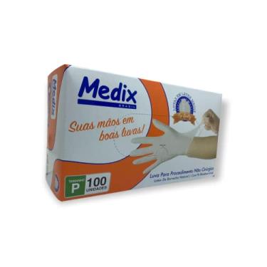Imagem de Luva Para Procedimento Não Cirurgico de Latex Esteril Com Pó P Medix - 100 Unidades