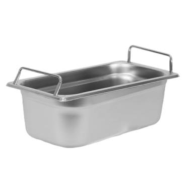 Imagem de Cuba Gastronomica 1/4 Por 10cm Alças Buffet Rechaud Aço Inox