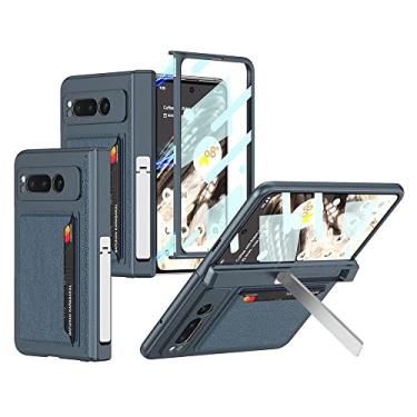 Imagem de Tarieson Capa para Google Pixel Fold + com suporte e capa para cartão FD00774244 Verde