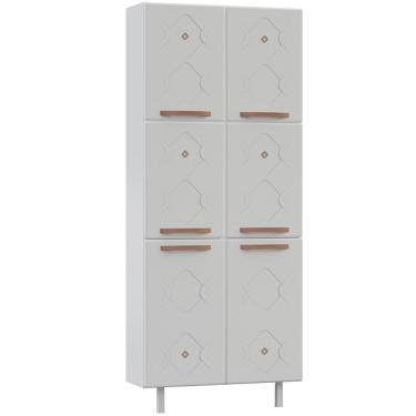 Imagem de Paneleiro Duplo Aço Mirage New 6 Portas Branco - Telasul