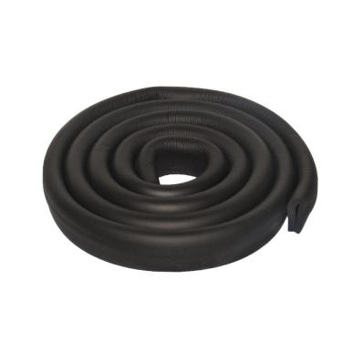 Imagem de Protetor de quina em u preto para mesa de vidro