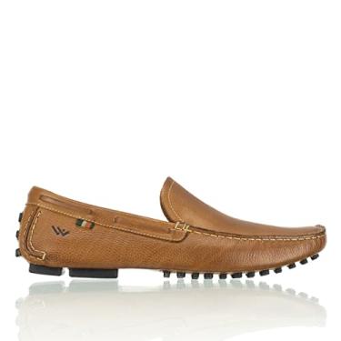 Imagem de Mocassim Drive Masculino Sapatilha Em Couro Legitimo Conforto (Marrom, BR, Adulto, Numérico, 39)