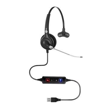Imagem de Headset Top Use FP-360 - Controle de Volume - Microfone Removível - USB - Preto