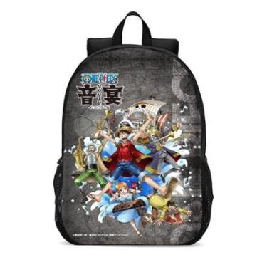 Imagem de MOCHILA ESCOLA INFANTIL JUVENIL ANIME BANDO DE LUFFY-Unissex
