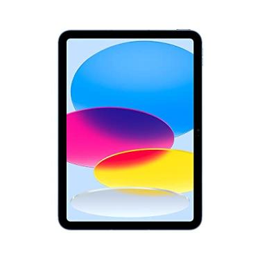 Imagem de iPad da Apple (10a geração): Com chip A14 Bionic, tela Liquid Retina de 10,9 polegadas, 256 GB Wi-Fi 6 + rede celular 5G, câmera frontal de 12 MP, câmera traseira de 12 MP, Touch ID – Azul