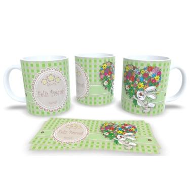 Imagem de Canecas Branca de Porcelana Personalizadas Pascoa 2 (Pascoa 33)
