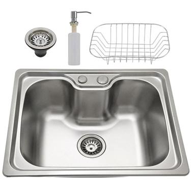 Imagem de Cuba Cozinha Goumert Pia Acessorios Dispenser Escorredor Valvula Sifao Luxo