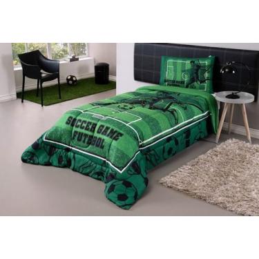 Imagem de Kit Edredom Plush Fofinho Infantil Dupla Face Dream 2 Peças Solteiro -