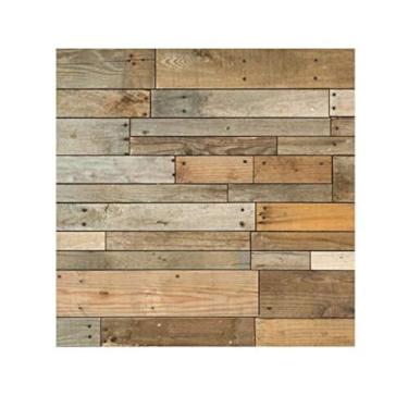 Imagem de Azulejos de mármore com design mais grosso para destacar e colar com 10 folhas, 30,48 cm x 30,5 cm, adesivo para cozinha, banheiro, cor de madeira