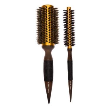 Imagem de Kit 2 escovas térmicas metálicas 32/60mm marco boni - Genérico