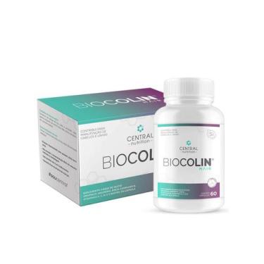 Imagem de Biocolin Hair 500mg Silício Vitam E 60 Cap Central Nutrition