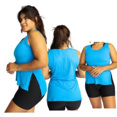 Imagem de Regata Feminina Sobre Legging Longa Tapa Bumbum Academia Fitness - swg