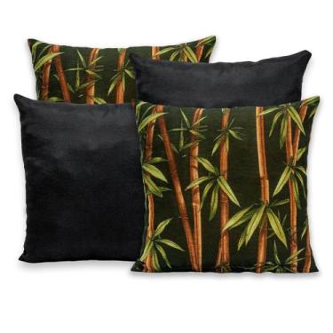 Imagem de Kit 4 Capas de Almofada 40cmx40cm Gorgurinho Lisas e Estampadas Nova C