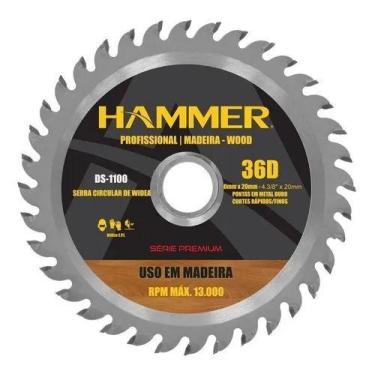 Imagem de Disco Lamina Serra Circular 4 3/8'' Profissional Hammer
