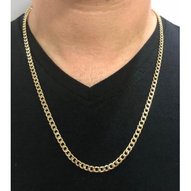 Imagem de Cordão Corrente Grumet Ouro 18k 60cm Masculino Grosso - Thile Joias, A