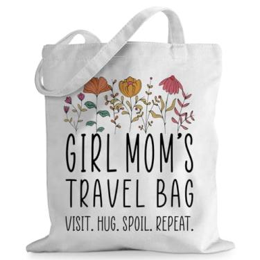 Imagem de sugargoo Bolsa de viagem Names, Visit Hug Spoil Repeat, presente de aniversário, Natal, Dia das Mães, aposentadoria para mulheres, Girlmom 3, Large