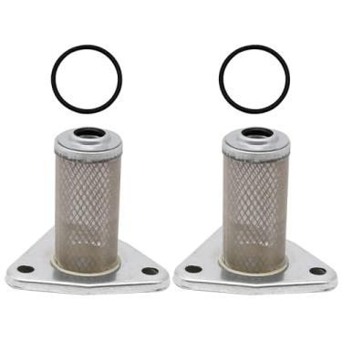 Imagem de 26591G01 Filtro de óleo com kit de anel de vedação de substituição para carrinho de golfe Ezgo 4 ciclos a gás 1991-2008 295cc 350cc Rep Engine 26591-G01 (pacote com 2)