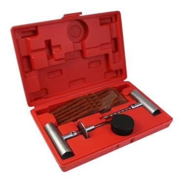 Imagem de Modengzhe Ferramenta de perfuração de pneu e kit de plugue reparo de perfuração de pneu plano de trator para carros, caminhões, motocicletas, quadriciclos