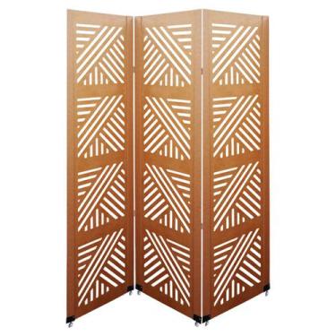 Imagem de Biombo Dubai 3 Folhas c/ 06 Pezinhos - ComercialMasul