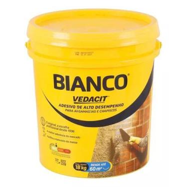 Imagem de Aditivo Para Chapisco Branco 18 Kg - Rugoso Seca Em 2 Horas - Vedacit