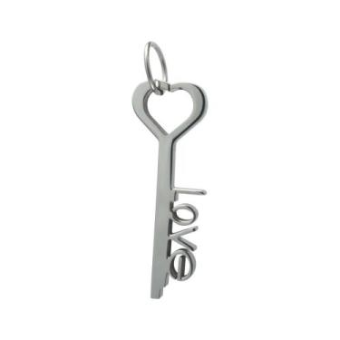 Imagem de Pingente Aço Chave Pendente e LOVE 41x14mm - Convex