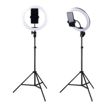 Imagem de Anel Luz Iluminador Ring Ligth 26cm Tripé 2mt Led Fotos Make - Não Inf