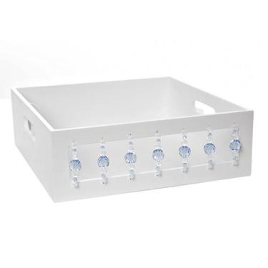 Imagem de Bandeja Pedras Azuis Quarto Bebê Infantil Menino - Potinho de Mel