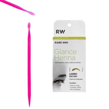 Imagem de Kit Henna Glance Sobrancelha Profissional E Palito Dosador e Aplicador