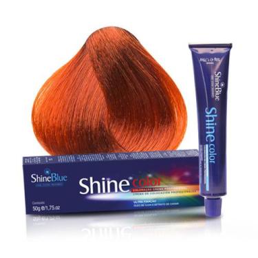 Imagem de Coloração 8.4 Louro Claro Acobreado Intenso Shine Blue 50g