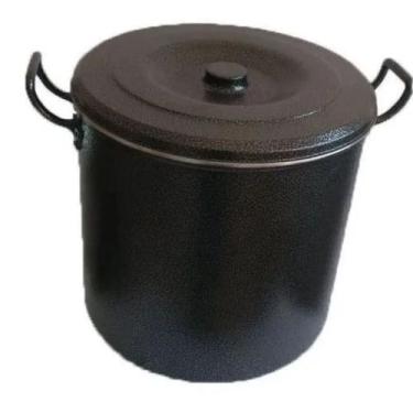 Imagem de Caldeirão Alumínio Polido Industrial Grosso Hotel 26cm 13L - OkayShop