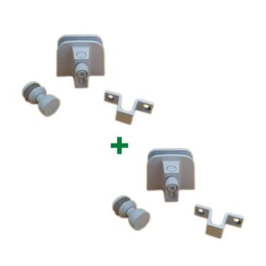 Imagem de Kit janela blindex de correr com 4 folhas - Branco - Demarcos Engenhar