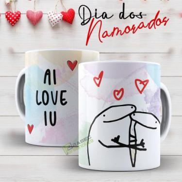 Imagem de Caneca Animada Flork "Ai Love Iu" Namorados - RASEC Personalize