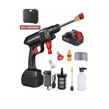 Imagem de Lavadora Alta Pressão Lava Jato Portátil Recarregável Bivolt - Infinit