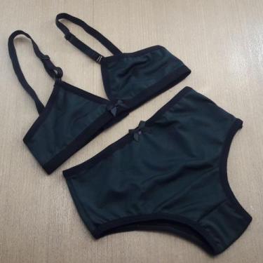 Imagem de Conjunto de lingerie Infantil Juvenil Menina Moça sem bojo calcinha la