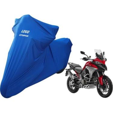 Imagem de Capa Para Moto De Tecido Lycra Ducati Multistrada 1260 S Top - Mz, Azu
