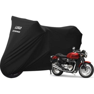 Imagem de Capa Para Proteger Motocicleta Triumph Bonneville Thruxton - Mz, Preta