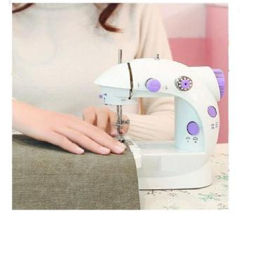Imagem de Mini Máquina De Costura Roupa Portátil 110v 220 V Prática - EMB ECOMME