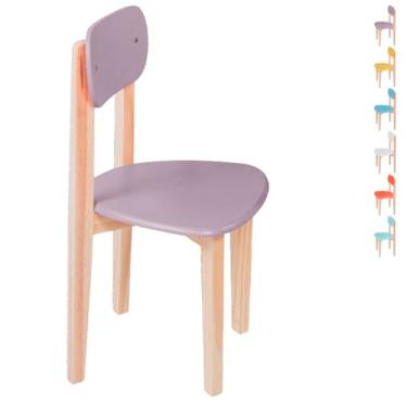 Imagem de Cadeira Infantil de Madeira, Design Seguro, Confortável, Estrutura Robusta (Rose)