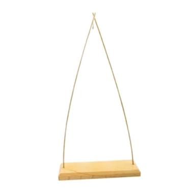 Imagem de Luwecf Suporte de carrilhão de madeira apenas suporte fácil de montar carrilhão de vento suporte de madeira para sala de aula desktop quarto meditação