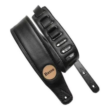 Imagem de Correia de guitarra profissional Cor Preto CLA 13 - Basso