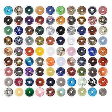 Imagem de Justinstones 30 mm Donut Beads Atacado Lote Semi-Precioso Pedra preciosa para fazer joias, 12