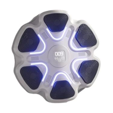 Imagem de YIJU Máquina de boxe de música, alvo de parede, almofada de perfuração, montagem de parede de boxe eletrônico Treinamento alvo de treinamento para fitness, Sem Luvas