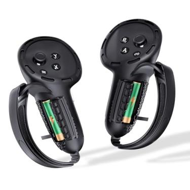Imagem de TRILINK Alças De Controle Compatíveis Com Meta Quest 3S/Quest 3, Capa De Silicone Para Alças De Controle Atualizada Para Quest 3S/Quest 3 Com Abertura Para Bateria E Protetor De Tiras De Articulação