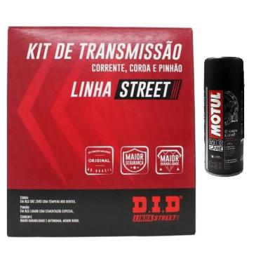 Imagem de Kit Transmissao Tracao Relacao Moto Fz15 2023 2024 2025 Did Sem Retentor + Motul C2
