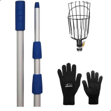 Imagem de Apanhador de Frutas com Cabo Aluminio Extensor 6 Metros e Luva Black -