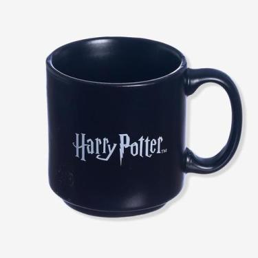 Imagem de Mini Caneca Harry Potter Empilhável Porcelana Preta 100ML Oficial WB -