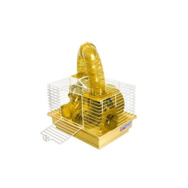 Imagem de Mini Gaiola Hamster Tubos Divertidos Bragança - Amarela