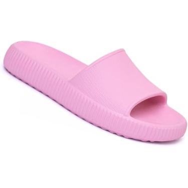 Imagem de Chinela Nuvem Unissex Confortável Mácia Sándalia Ortopedica Antiderrapante Leve (Rosa, BR, Adulto, Numérico, 35)