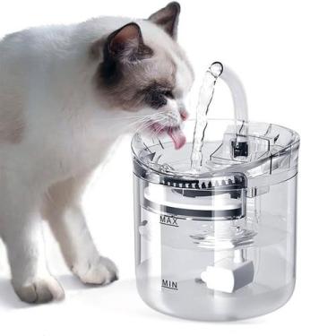 Imagem de Fonte Agua Bebedouro Gato Cachorro Pet 2 Litros Usb Silencioso Reserva